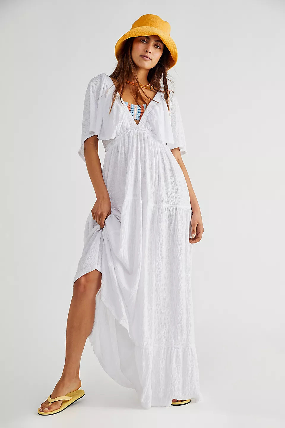 ROBE AMPLE DÉCONTRACTÉE LONGUE