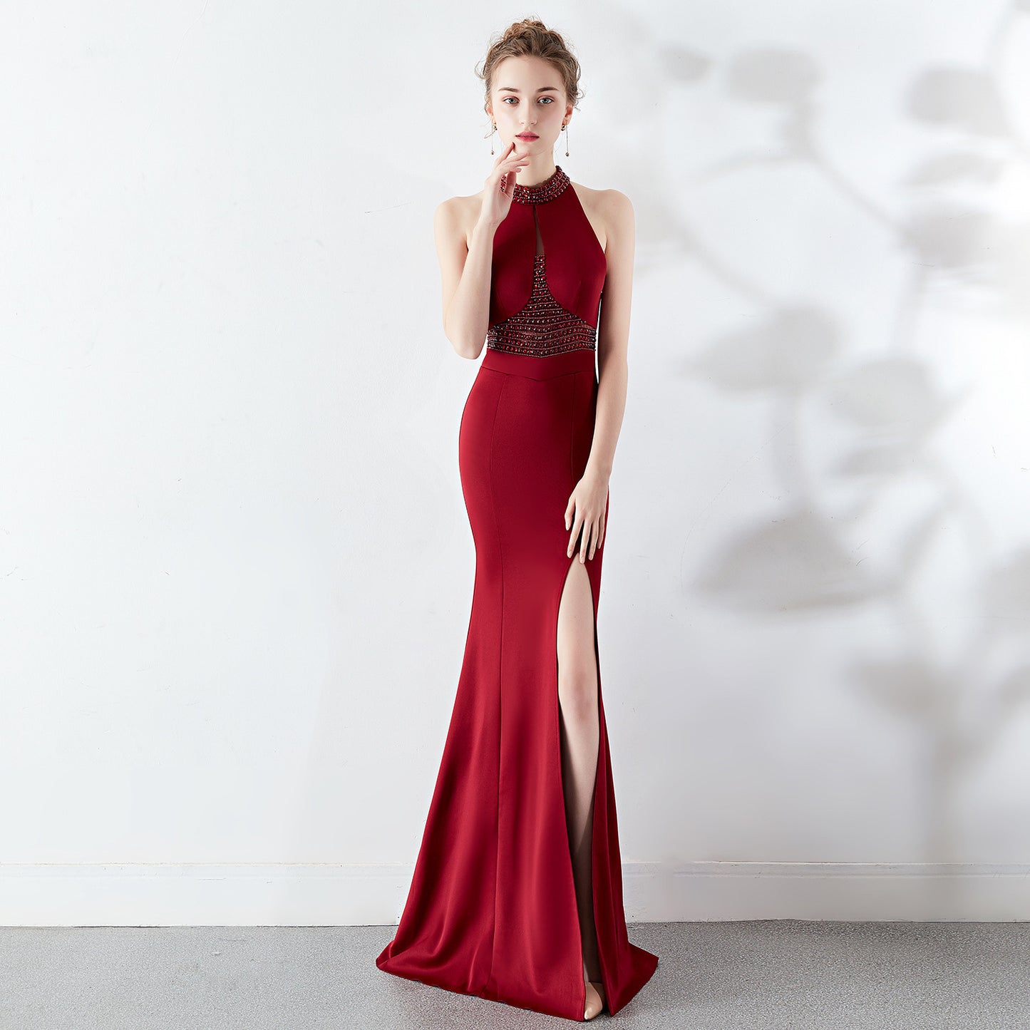 ROBE DE SOIRÉE SIRÈNE À PERLES