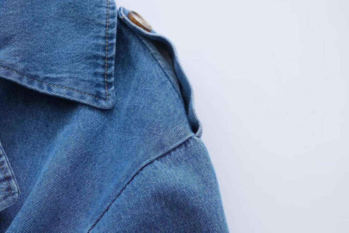 TRENCH COAT LONG EN DENIM