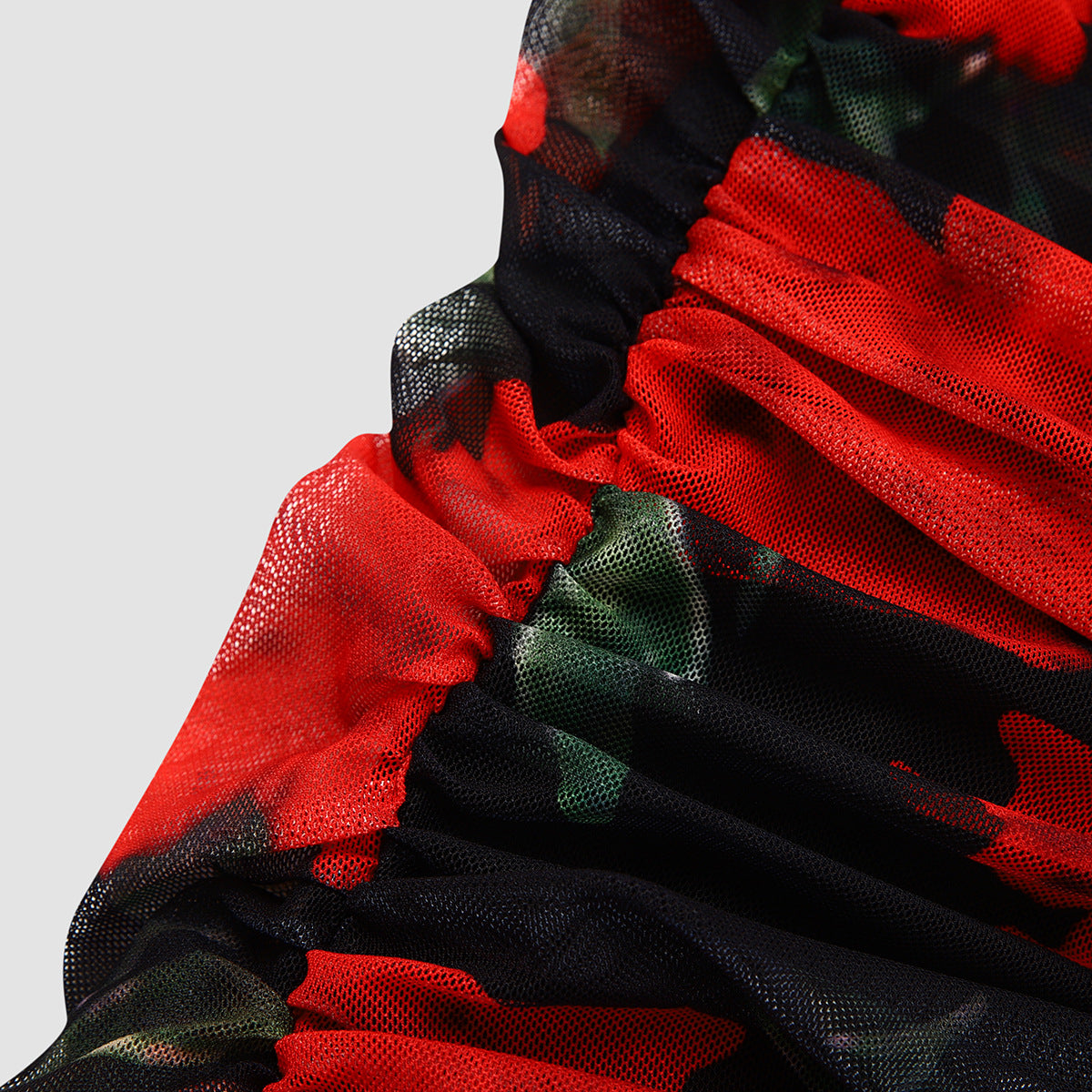 ROBE IMPRIMÉE FLORAL EN MAILLE