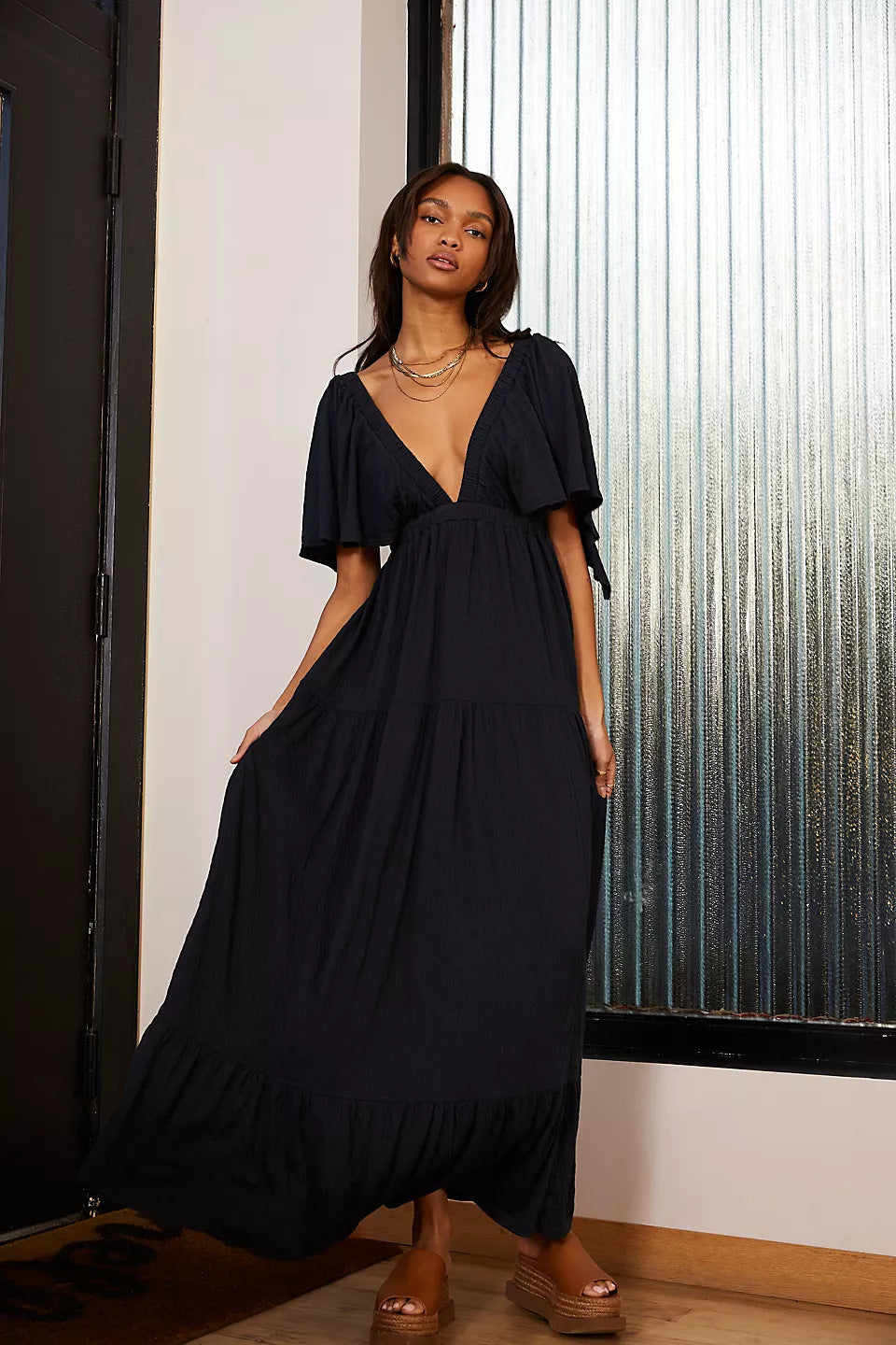 ROBE AMPLE DÉCONTRACTÉE LONGUE