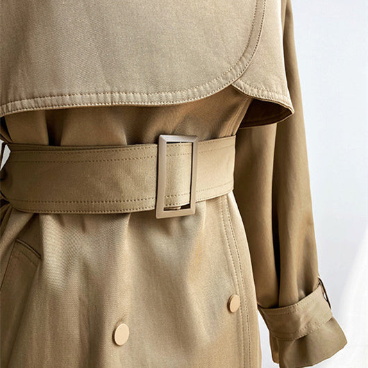 TRENCH COAT MI-LONG COL REVERS