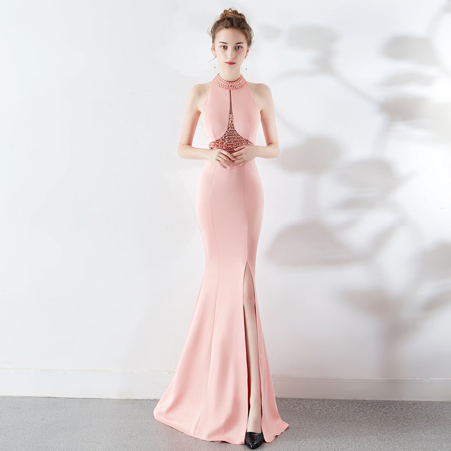 ROBE DE SOIRÉE SIRÈNE À PERLES