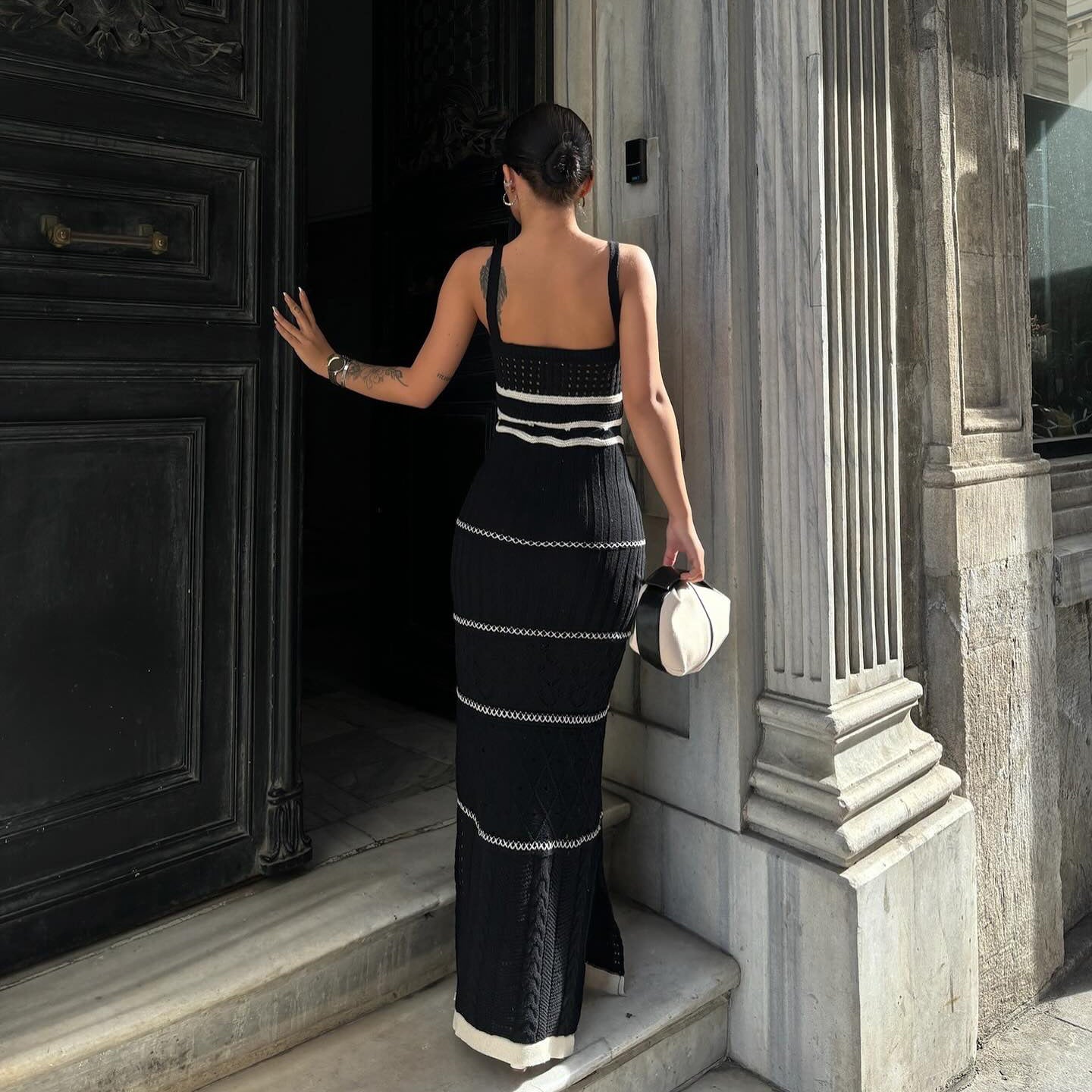 ROBE DÉCONTRACTÉE MOTIFS TRICOT