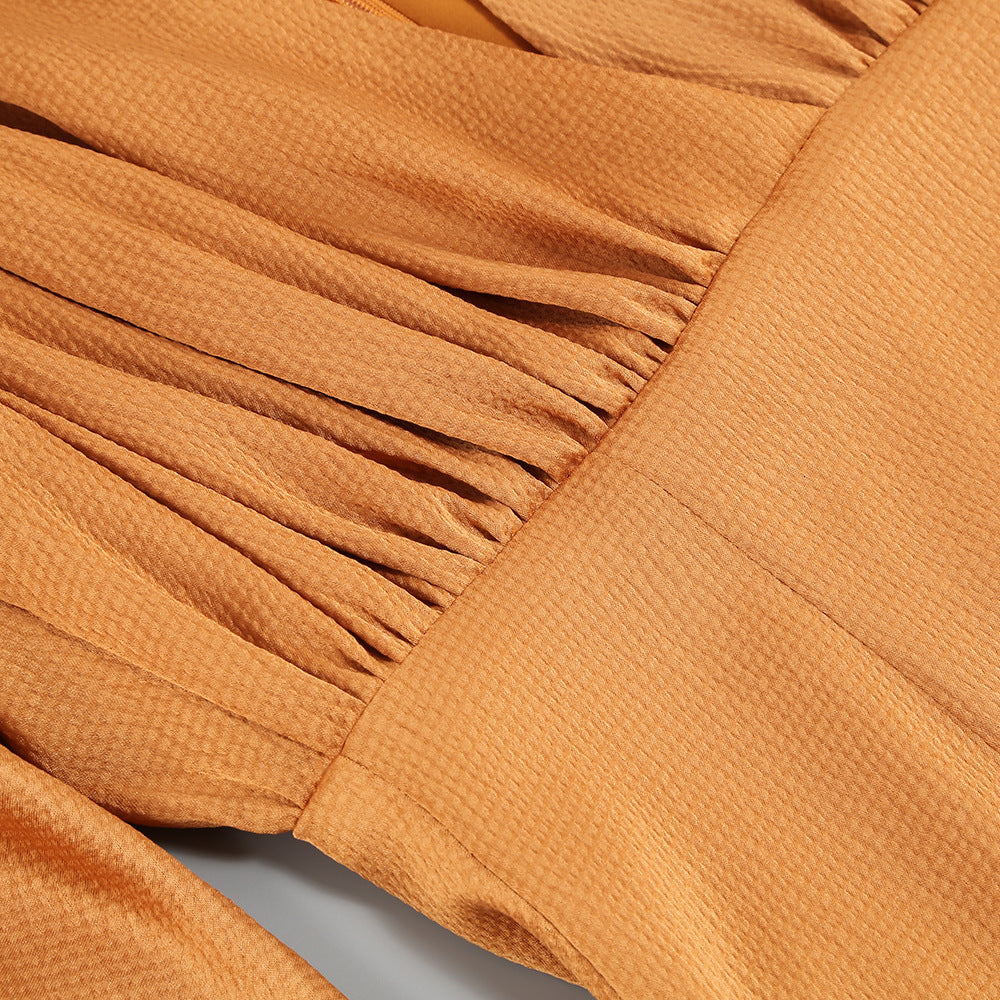 ROBE DE SOIRÉE LONGUE MANCHES LANTERNE