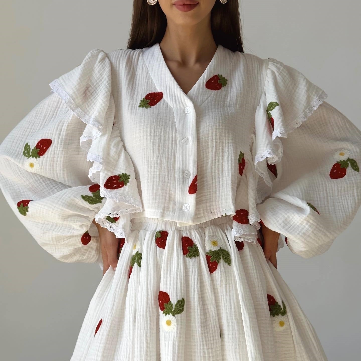 ENSEMBLE TOP&JUPE IMPRIMÉ