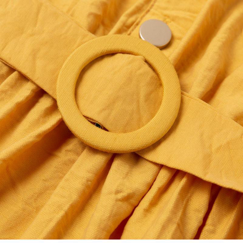 ROBE DÉCONTRACTÉE MI-LONGUE AVEC CEINTURE