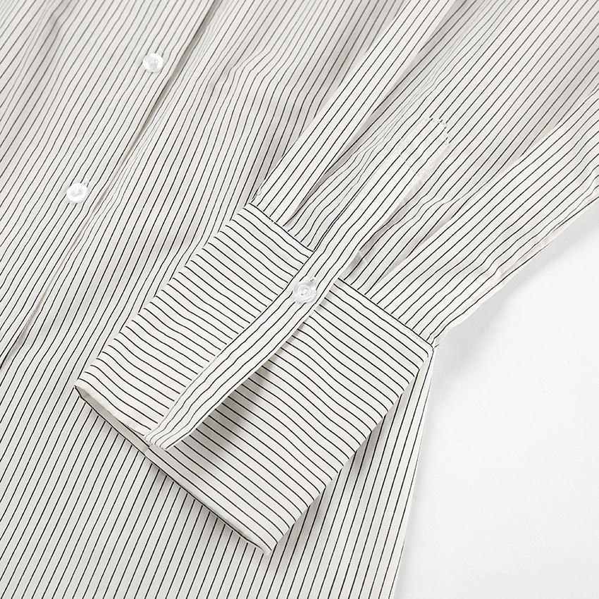 CHEMISE LONGUE RAYÉE