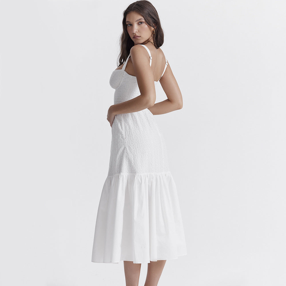 ROBE D'ÉTÉ MI-LONGUE EN COTON&LIN