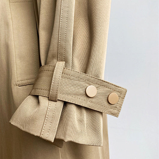TRENCH COAT MI-LONG COL REVERS