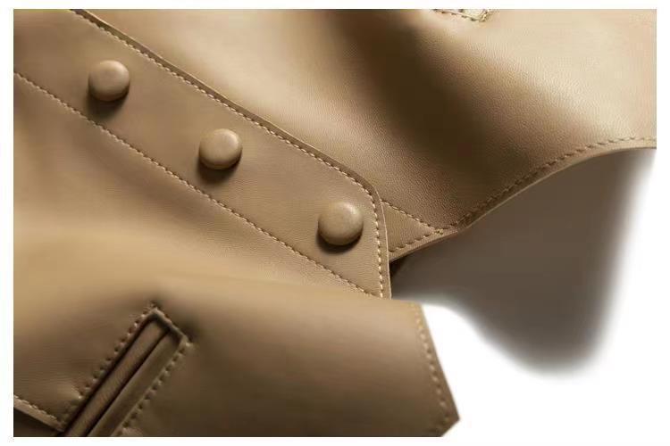 GILET CUIR SANS MANCHES