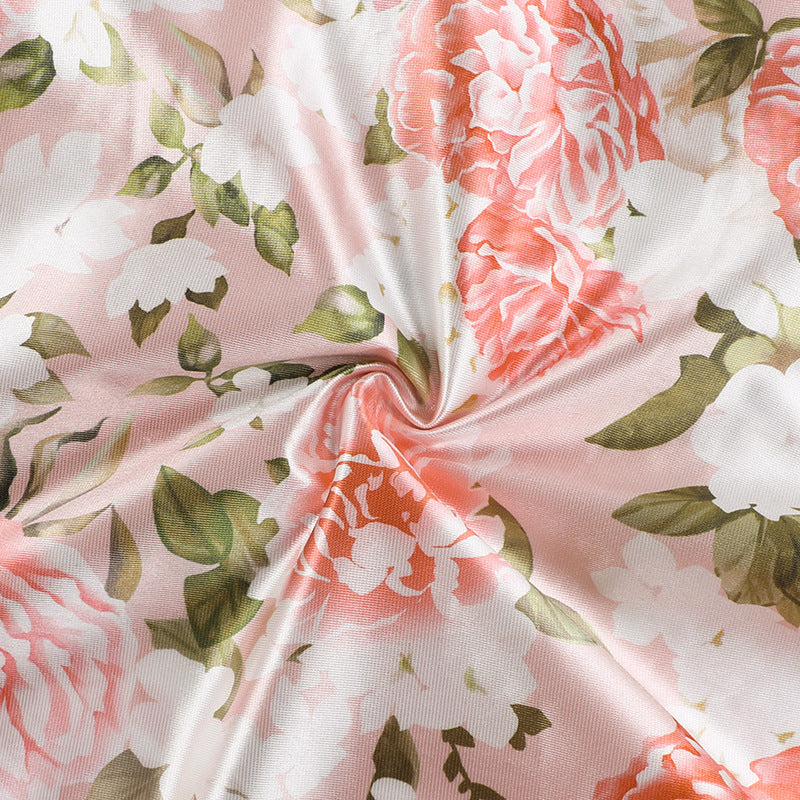 ROBE BUSTIER LONGUE IMPRIMÉE FLORAL