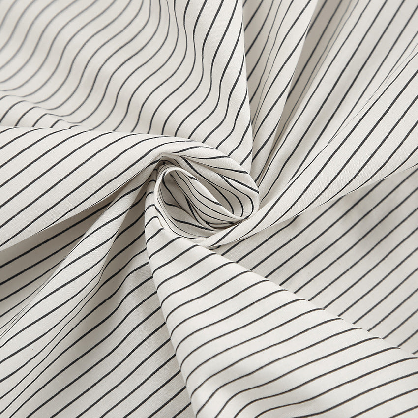 CHEMISE LONGUE RAYÉE