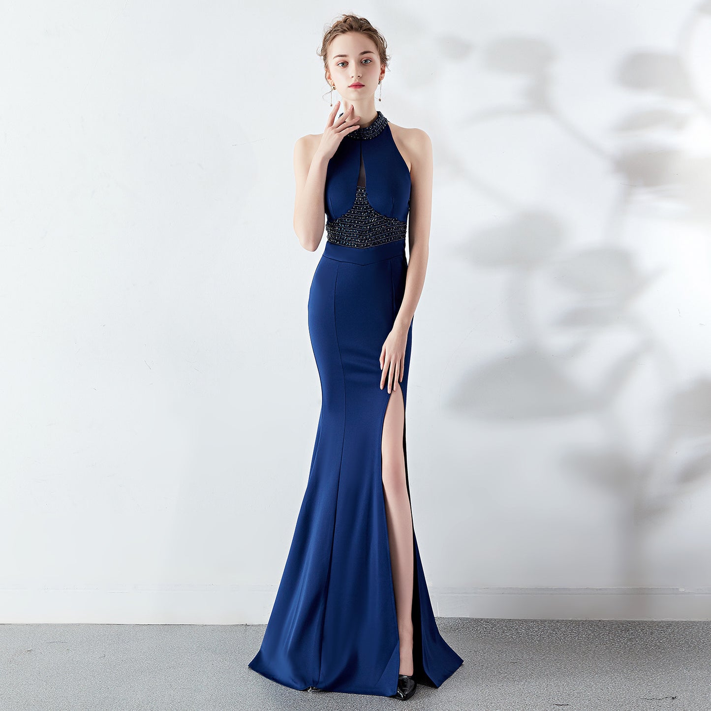 ROBE DE SOIRÉE SIRÈNE À PERLES