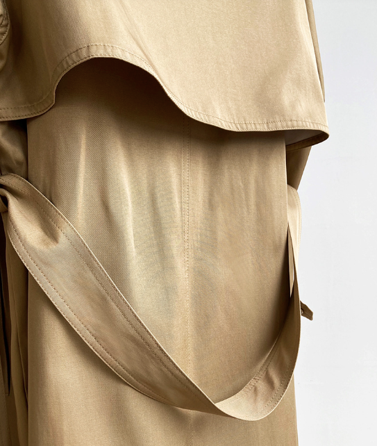 TRENCH COAT MI-LONG COL REVERS