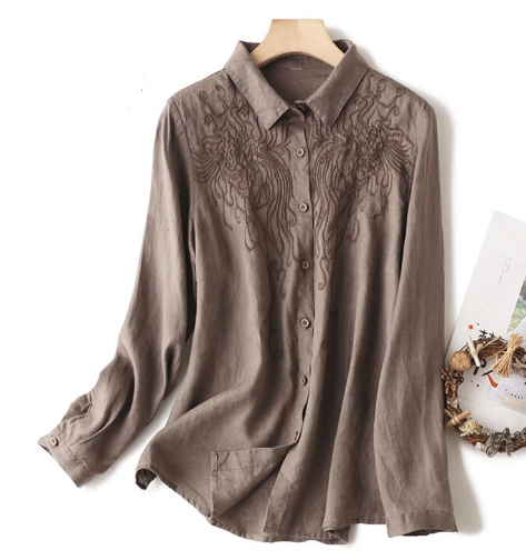 CHEMISE AMPLE BRODÉE