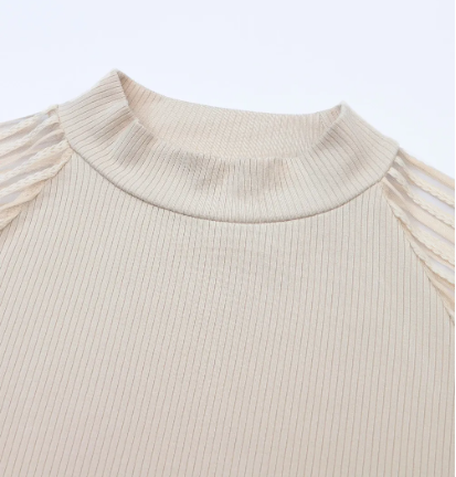 TOP MANCHES TULLE