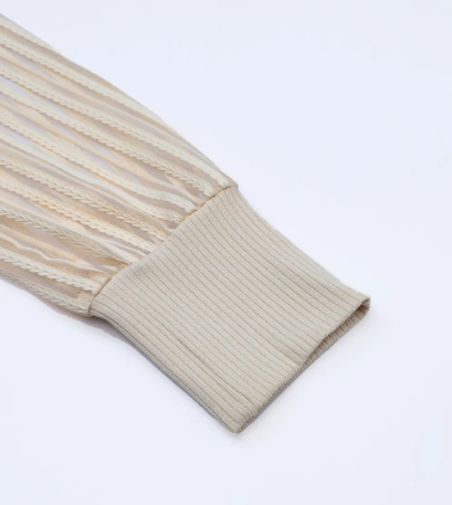 TOP MANCHES TULLE