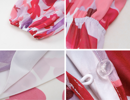 ROBE DÉCONTRACTÉE IMPRIMÉE EN CHIFFON