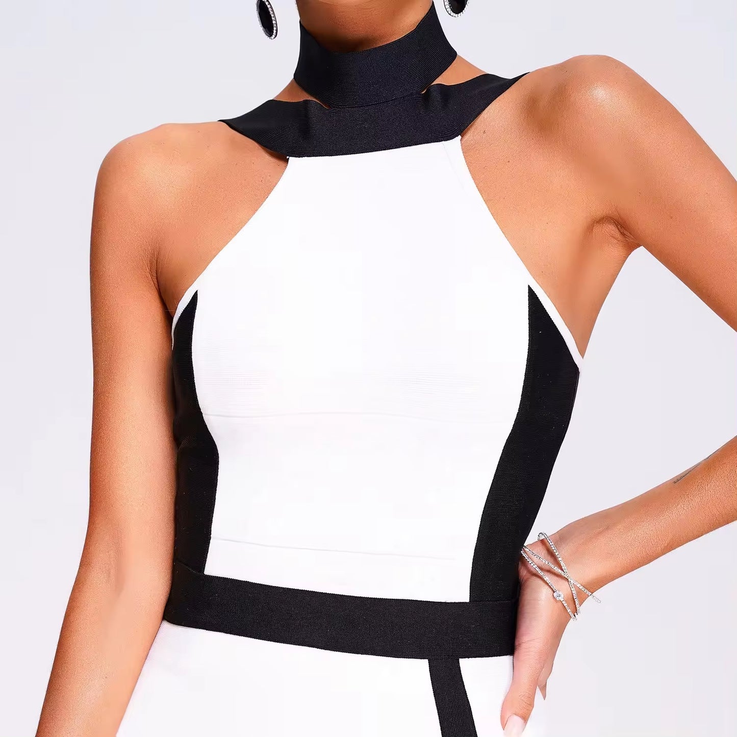 ENSEMBLE TOP&JUPE COL MONTANT