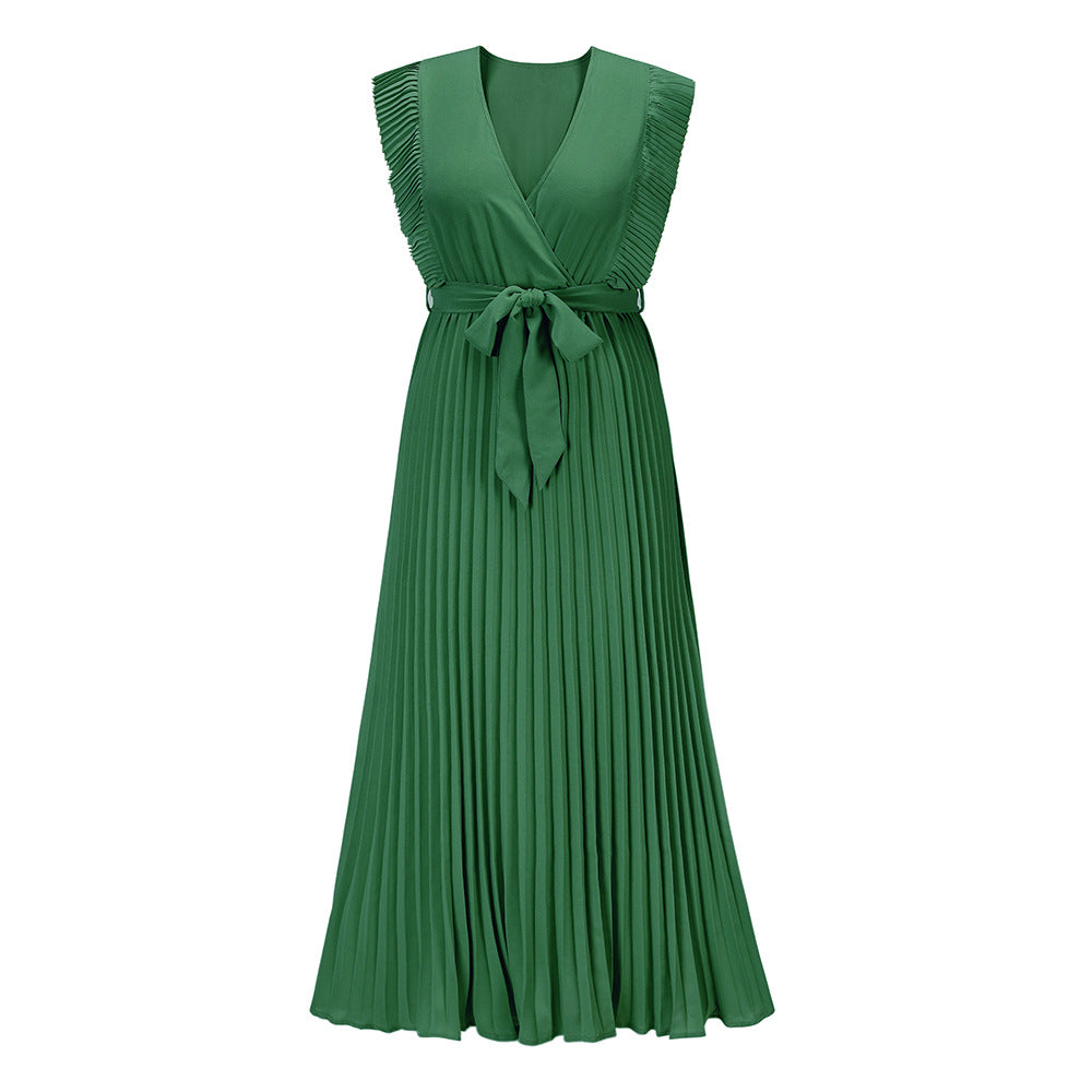 ROBE D'ÉTÉ LONGUE PLISSÉE MOUSSELINE