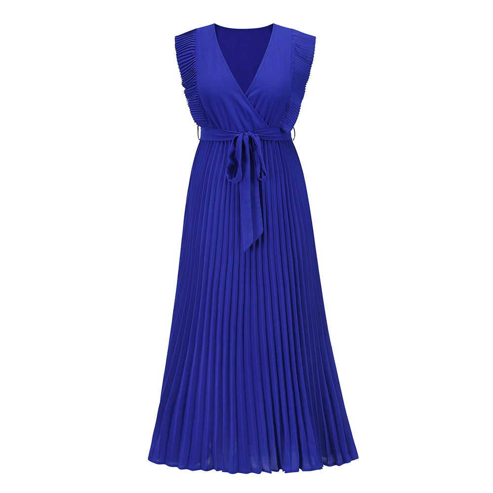ROBE D'ÉTÉ LONGUE PLISSÉE MOUSSELINE