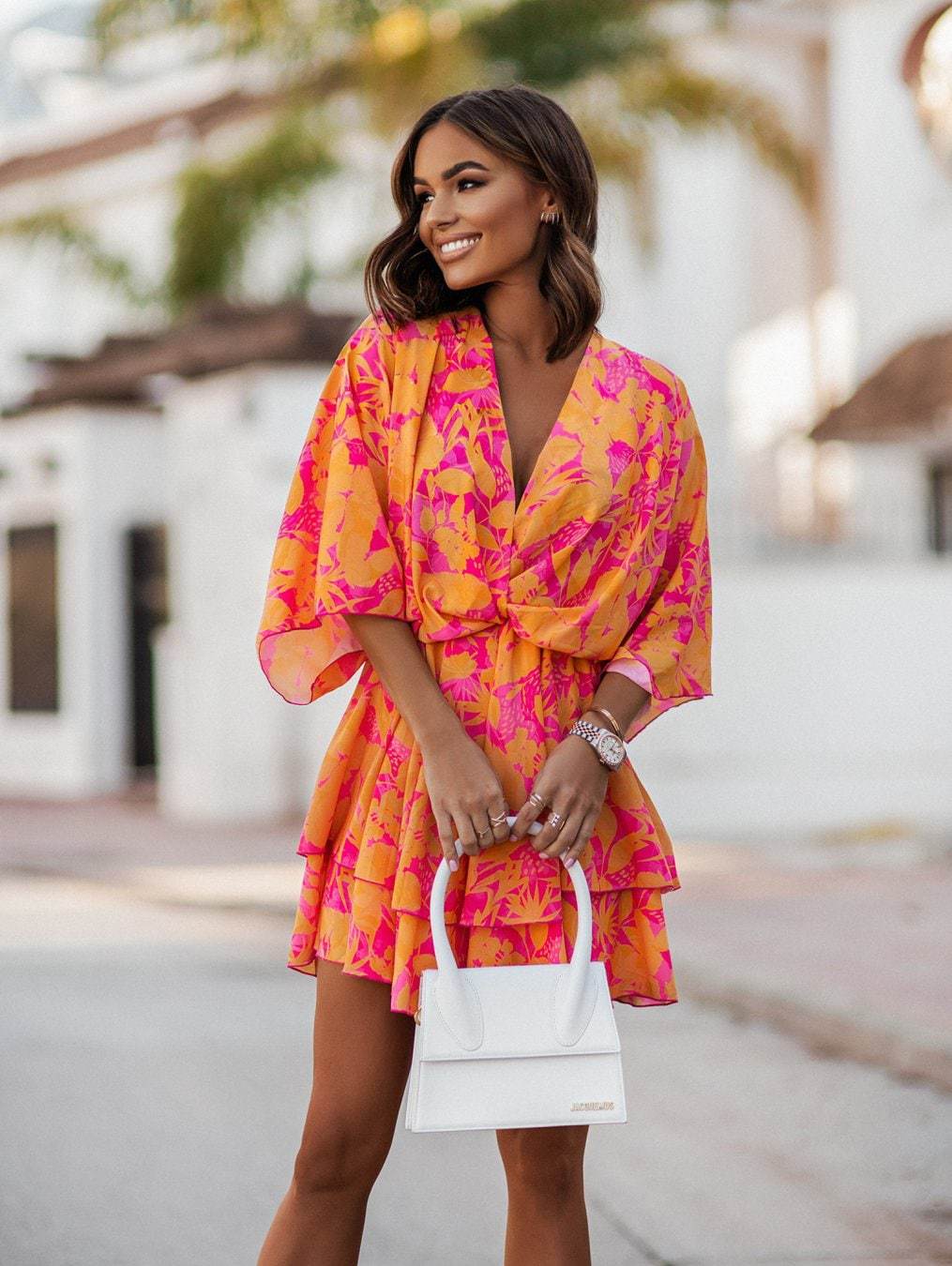 ROBE D'ÉTÉ MINI À VOLANTS