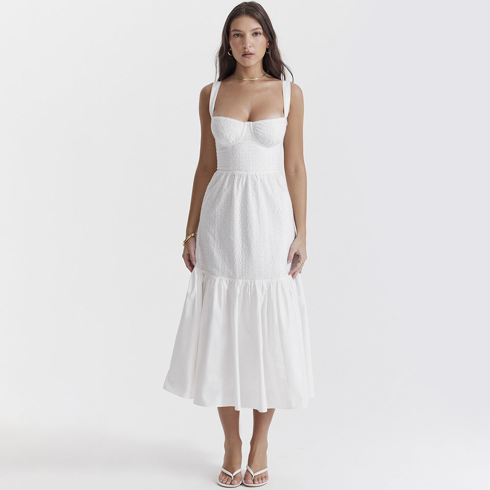 ROBE D'ÉTÉ MI-LONGUE EN COTON&LIN