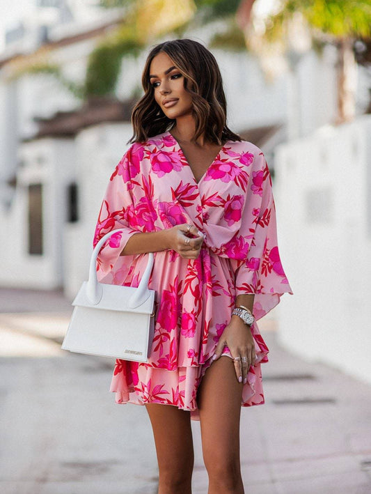 ROBE D'ÉTÉ MINI À VOLANTS