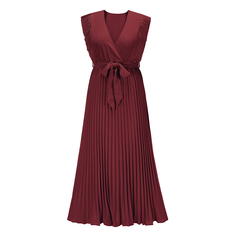 ROBE D'ÉTÉ LONGUE PLISSÉE MOUSSELINE