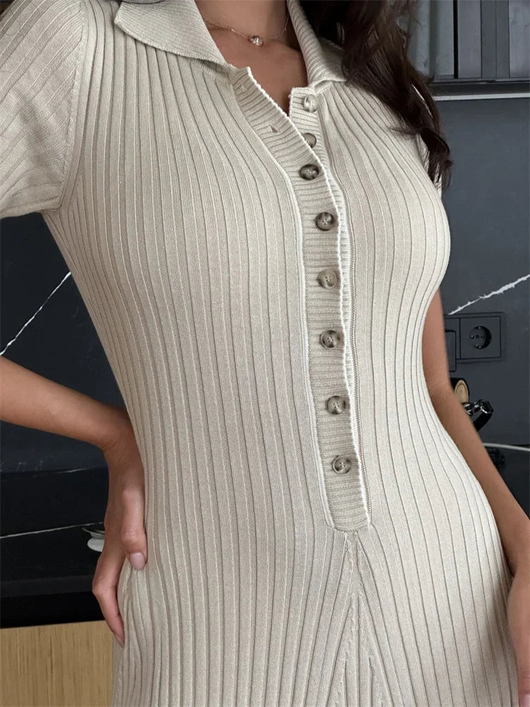 ROBE DÉCONTRACTÉE LONGUE BOUTONNÉE