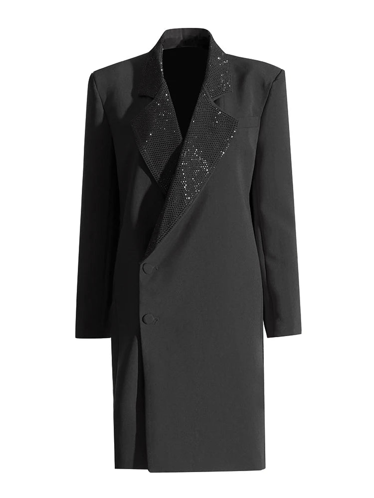 ROBE BLAZER CROISÉE À STRASS