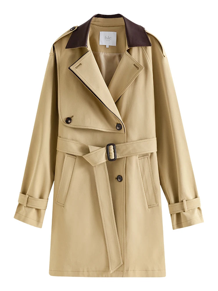 TRENCH MI-LONG BRITISH STYLE  BEIGE
