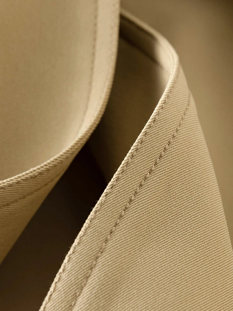 TRENCH MI-LONG BRITISH STYLE  BEIGE