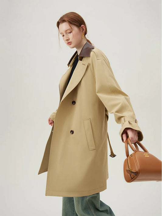 TRENCH MI-LONG BRITISH STYLE  BEIGE