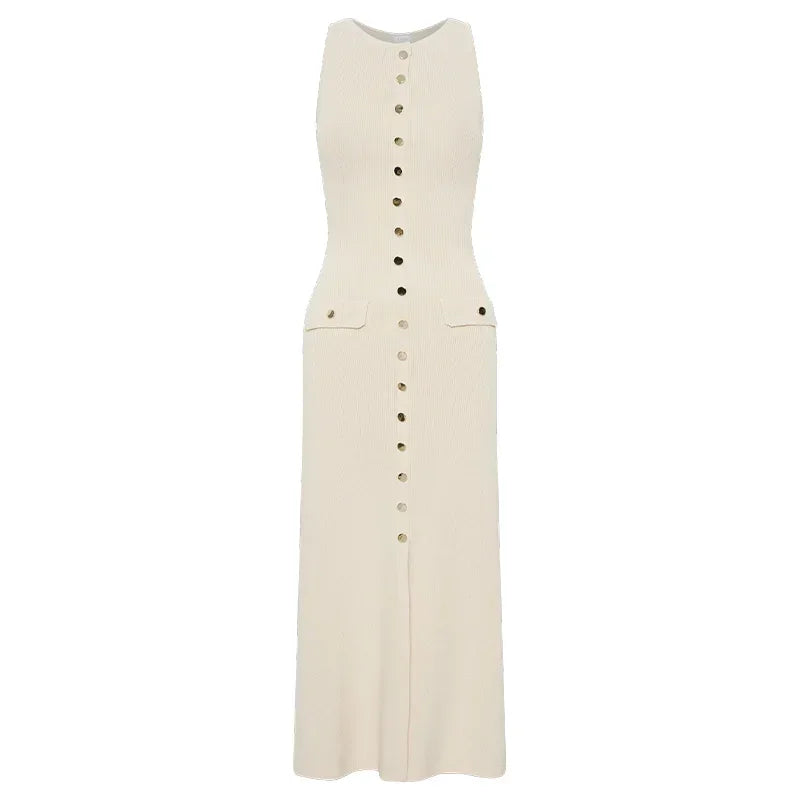 ROBE TISSÉE TRICOT LONGUE ÉTÉ