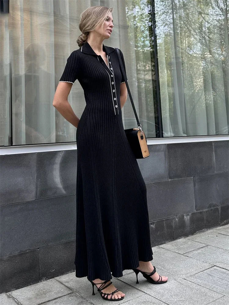 ROBE DÉCONTRACTÉE LONGUE BOUTONNÉE