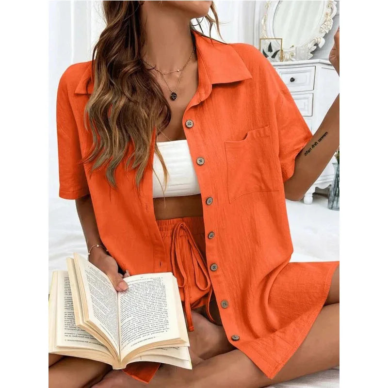 ENSEMBLE CHEMISE & SHORT DÉCONTRACTÉ