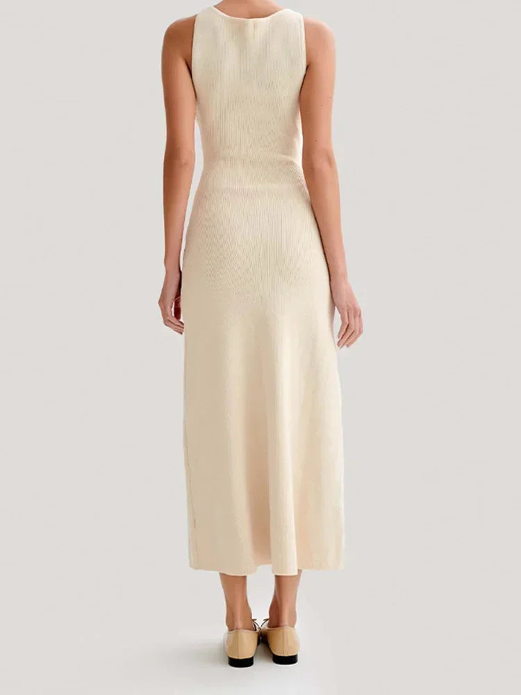 ROBE TISSÉE TRICOT LONGUE ÉTÉ