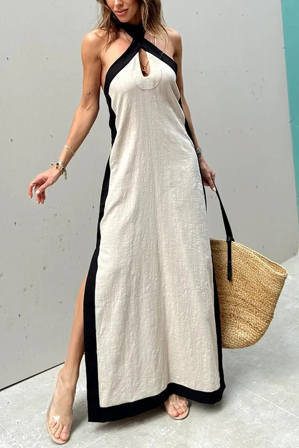ROBE LONGUE DÉCONTRACTÉE COTON&LIN