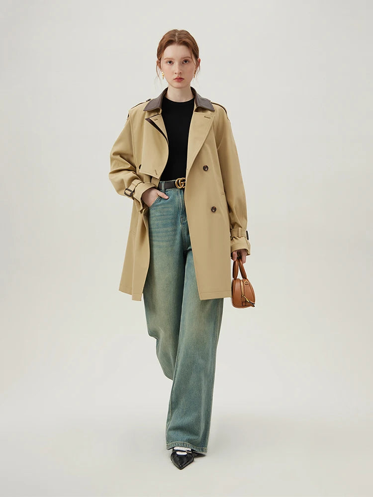 TRENCH MI-LONG BRITISH STYLE  BEIGE