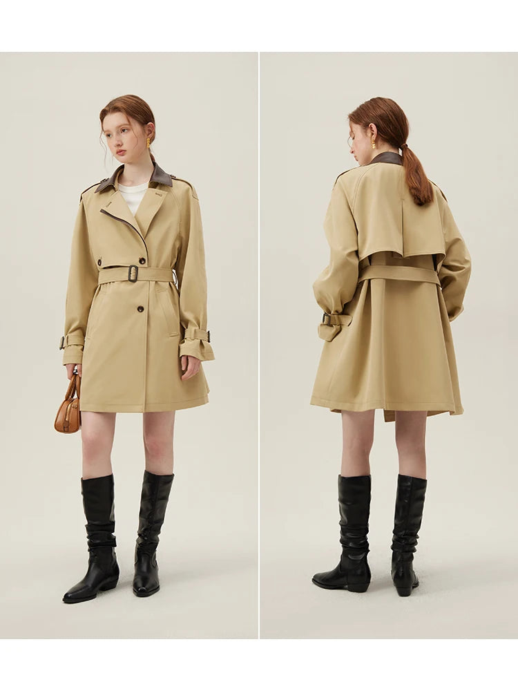 TRENCH MI-LONG BRITISH STYLE  BEIGE