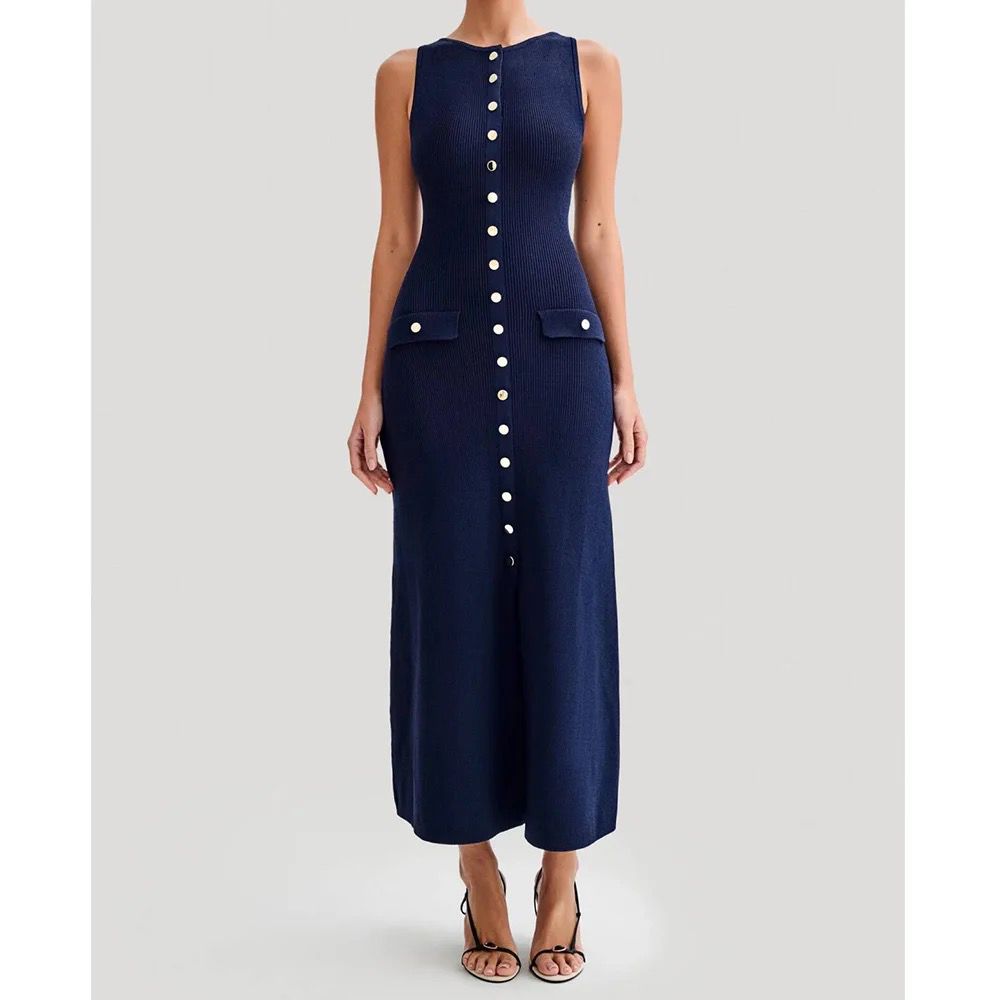 ROBE TISSÉE TRICOT LONGUE ÉTÉ