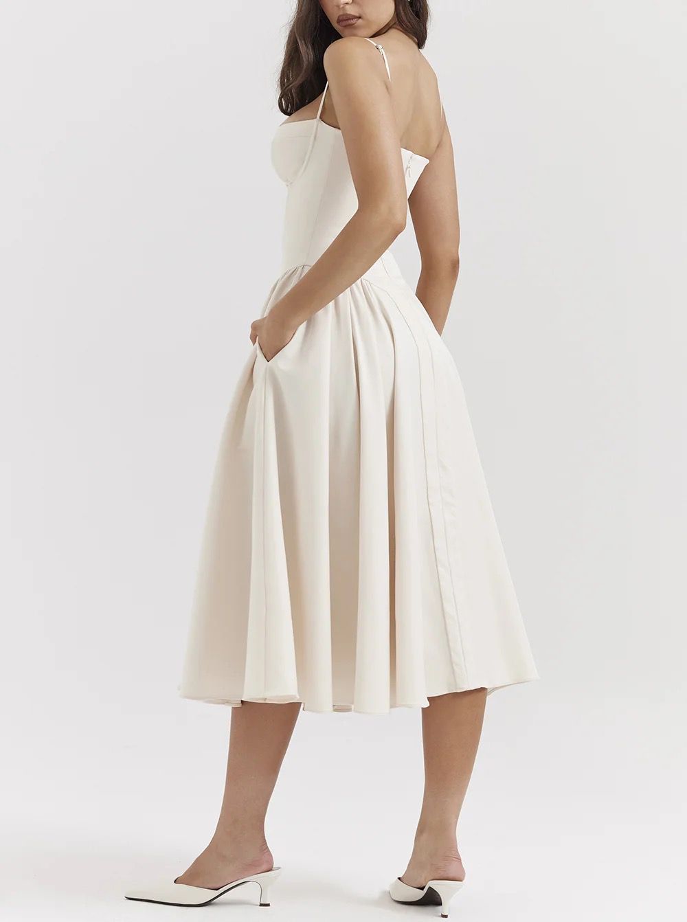 ROBE BUSTIER JUPE ÉVASÉE