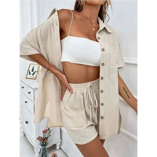 ENSEMBLE CHEMISE & SHORT DÉCONTRACTÉ