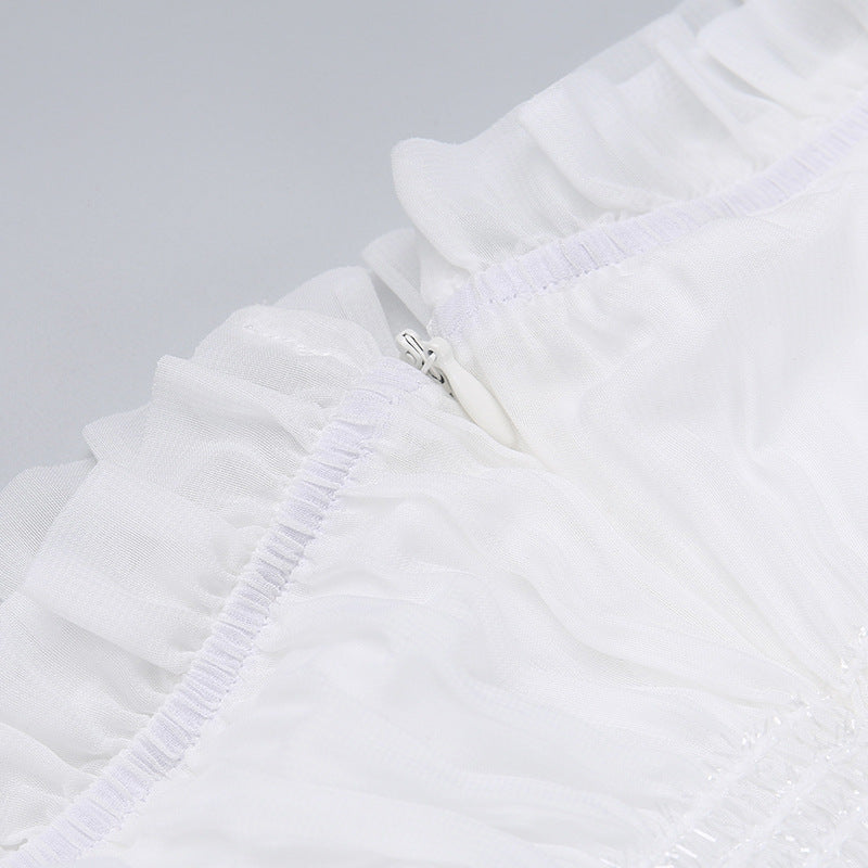 ROBE D'ÉTÉ LONGUE À VOLANTS