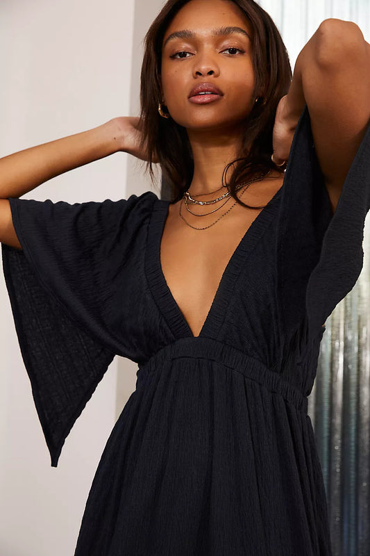 ROBE AMPLE DÉCONTRACTÉE LONGUE