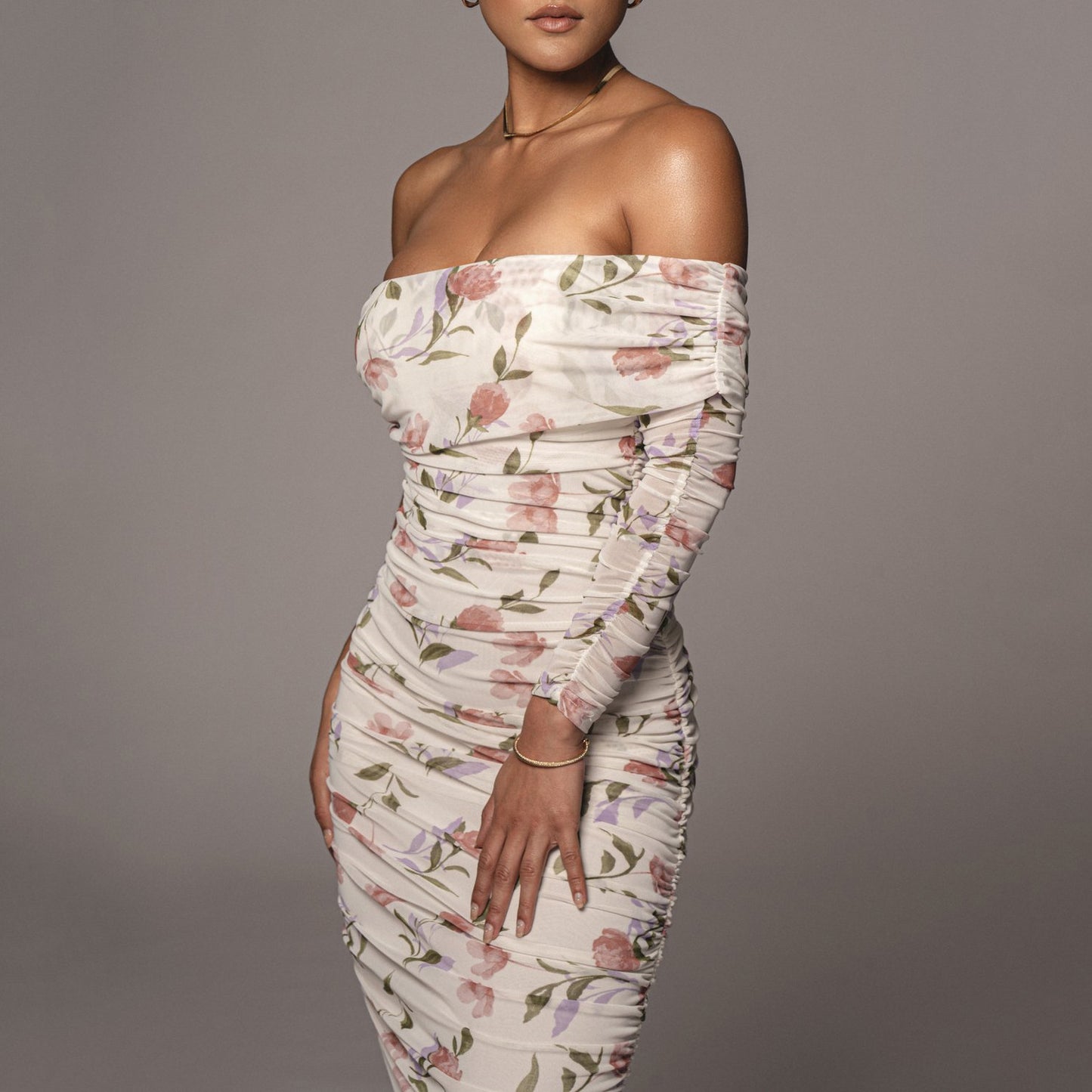ROBE LONGUE IMPRIMÉE FLORAL