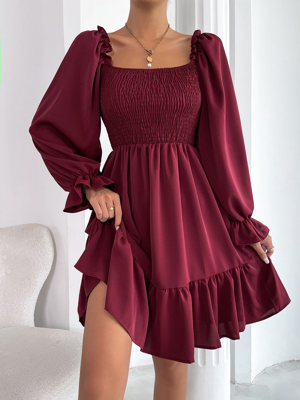 ROBE BOHÈME BUSTIER FRONCÉ