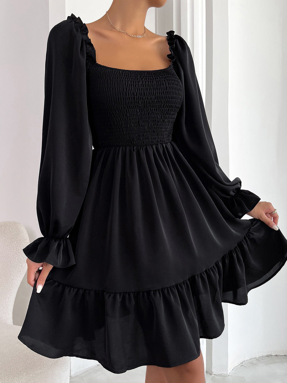 ROBE BOHÈME BUSTIER FRONCÉ